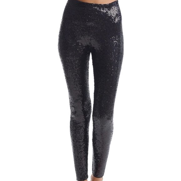 Commando Sequin Legging with Perfect Control Black - SLG38 - Picture 1 of 1